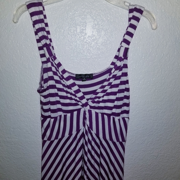 Spense Dresses & Skirts - Spense Purple and White Striped Maxi Dress